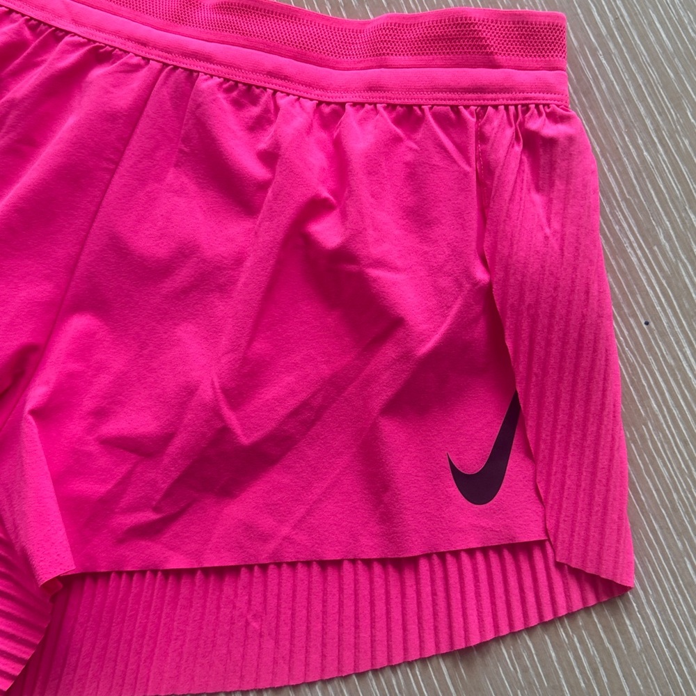 Nike AeroSwift Dri FIT ADV Brief-Lined Running Shorts Slim Fit Sz M Bright Pink - Picture 3 of 11